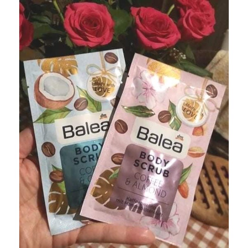 Hỗn hợp tẩy tế bào chết Body Balea Scrub. Sản phẩm mới của DM -Đức.