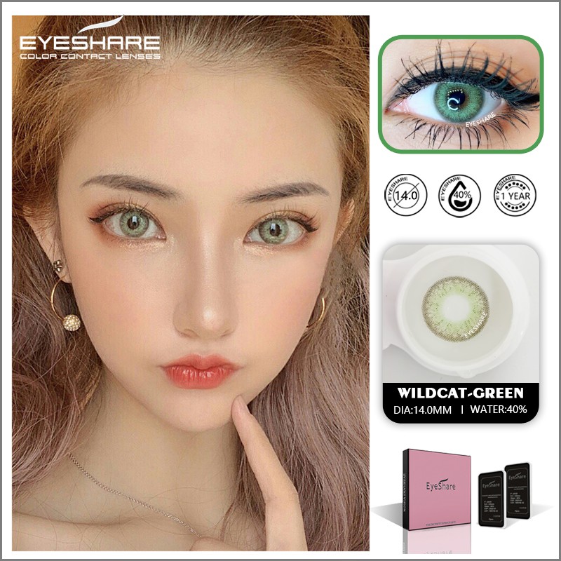 EYESHARE [Hàng mới về] Cặp kính áp tròng nhiều màu tùy chọn hợp thời trang 2020 mới
