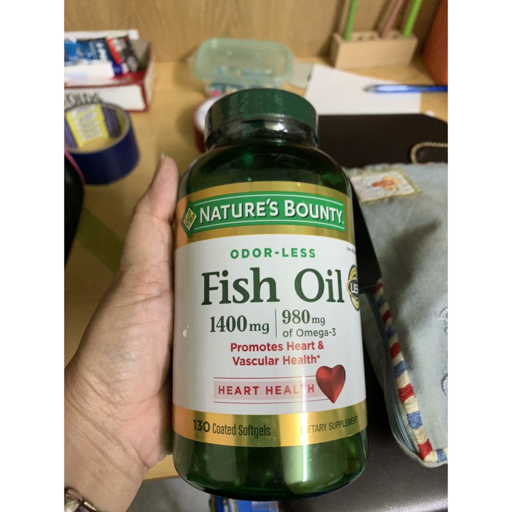 Dầu cá Nature's Bounty Fish Oil 1400mg 130 viên
