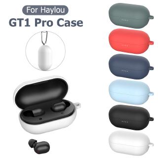 Vỏ bảo vệ hộp sạc tai nghe không dây làm từ silicon TPU mềm màu kẹo cho Haylou GT1 Pro
