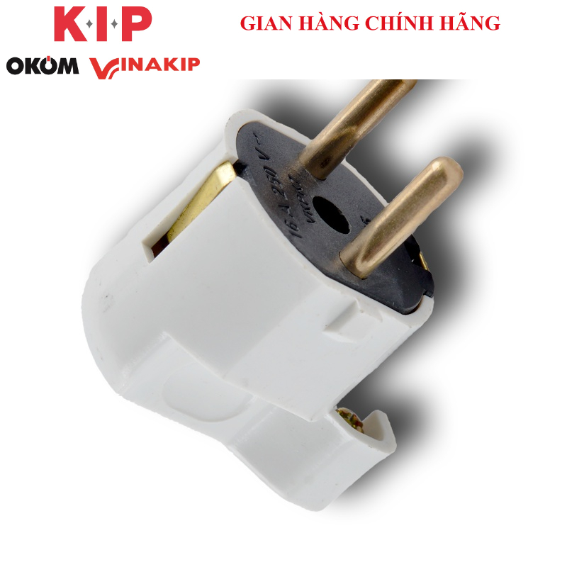 Phích cắm VINAKIP 16A 250V nhựa ABS K7 Ø5