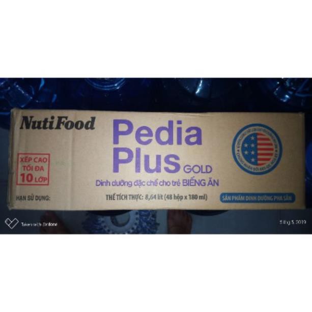Thùng 48 hộp Sữa Pedia Plus Gold 180ml