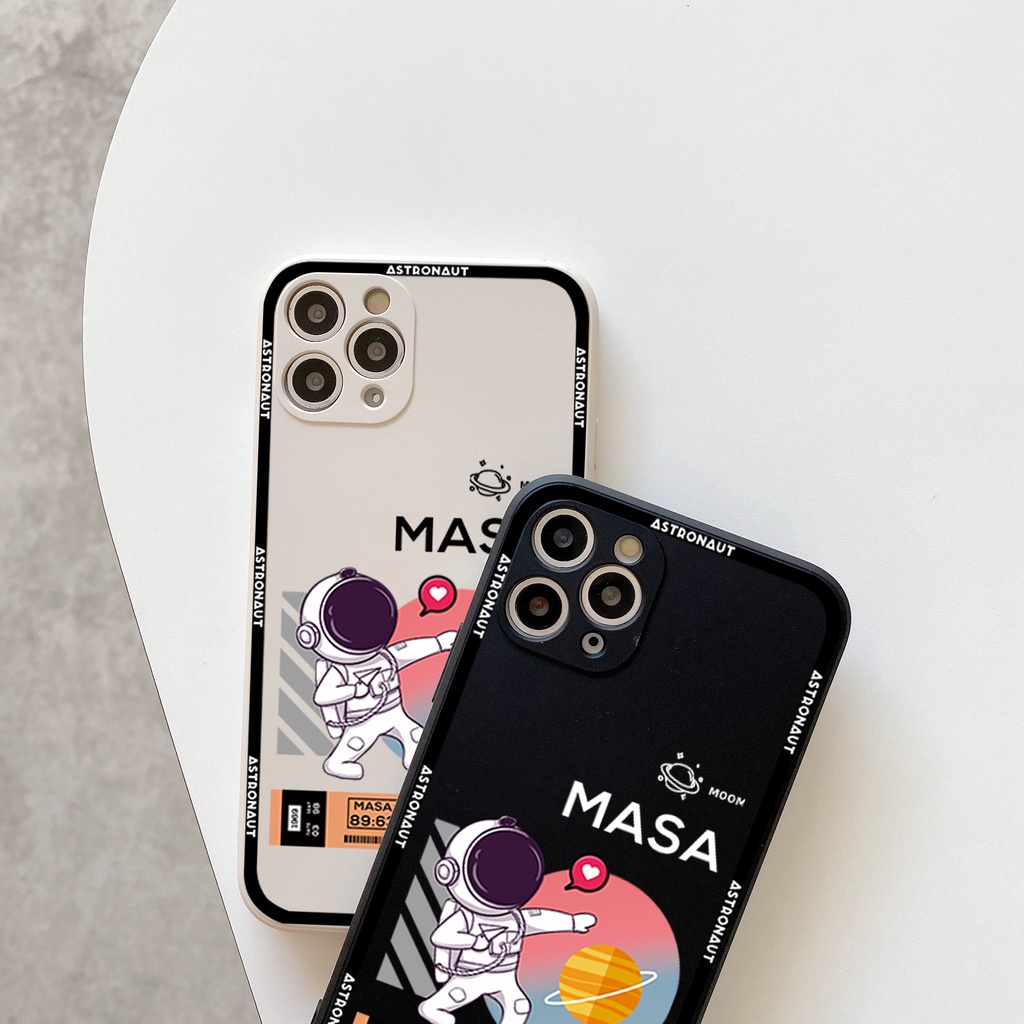 Ốp Điện Thoại TPU Vuông In Hình Nasa Cho Samsung J7 Pro J7 Prime J2P J6 Plus J4 Plus A71 A12 A50 A52s A11 A03S A50s