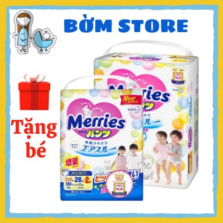 [ HÀNG CHUẨN NỘI ĐỊA] Tã Bỉm Merries Quần/Dán Nội Địa Nhật Chính Hãng Đủ Size NB96/S88/M68/M64/L58/L50/XL44/XXL28