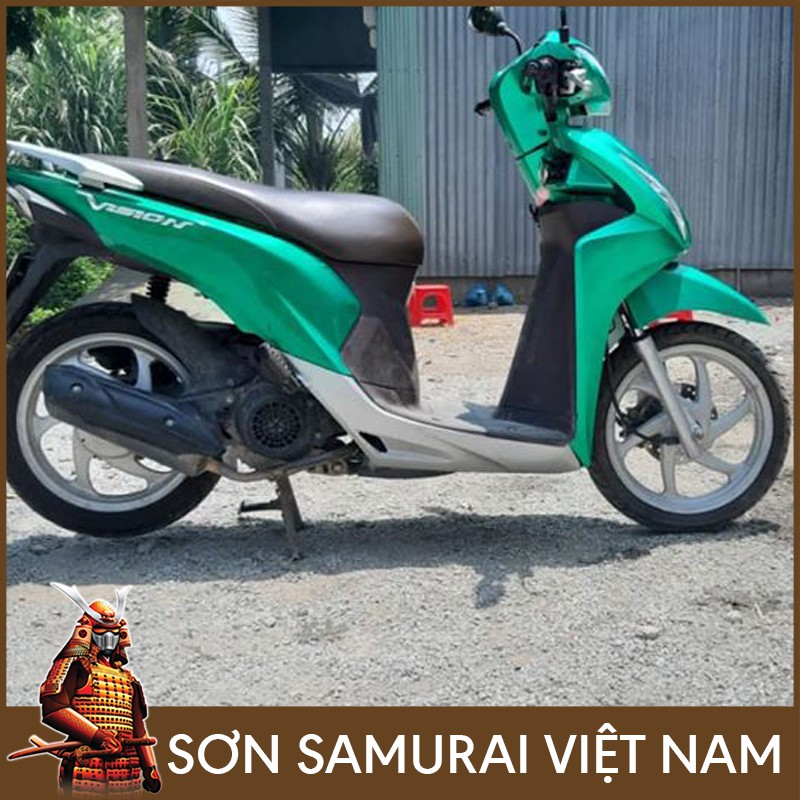 Combo sơn màu xanh lá candy Y017 Samurai