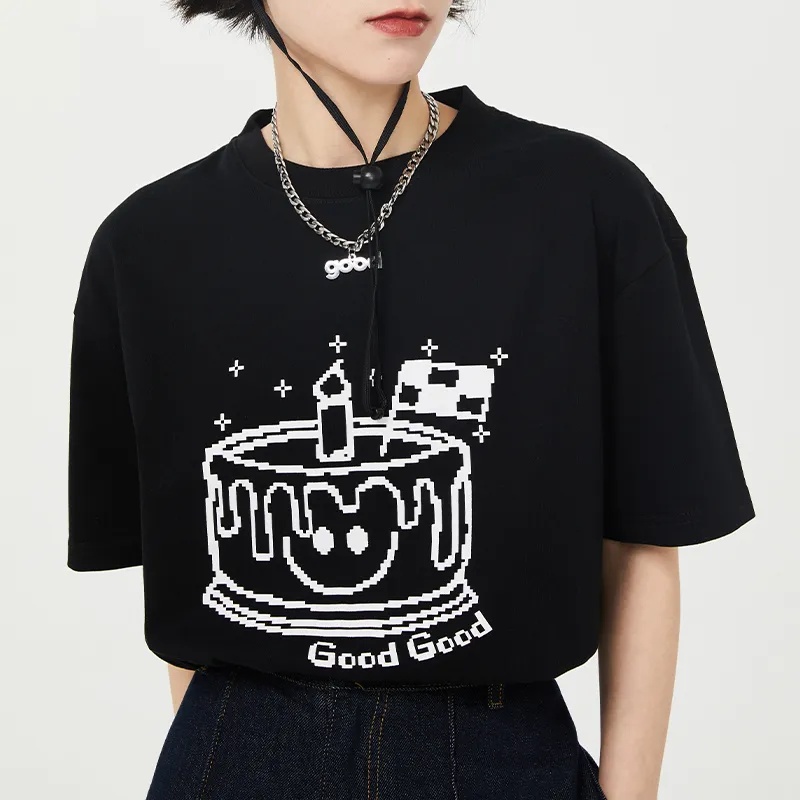 NRVP Áo Thun 100% Cotton Dáng Rộng Thời Trang Hàn Quốc Cho Nữ