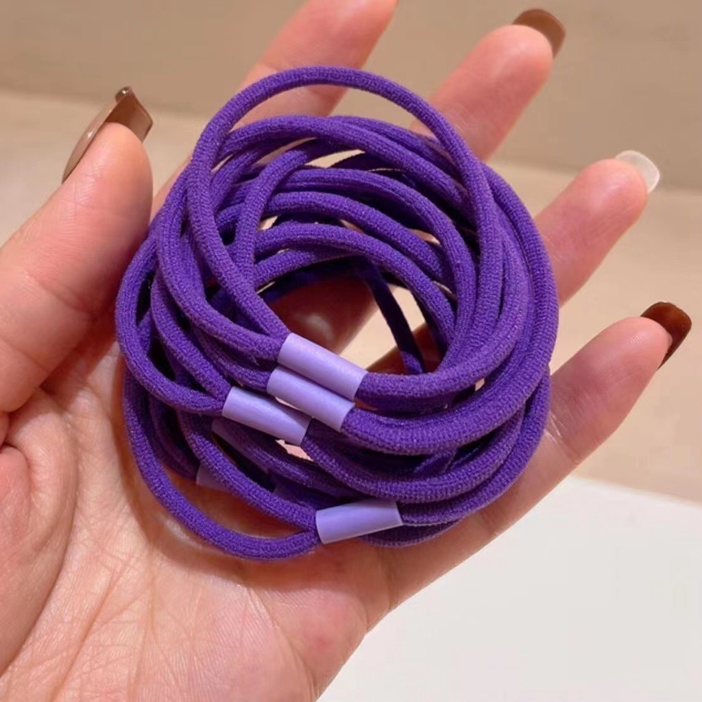 Dây Thun Cột Tóc Màu Đen Dạ Quang Co Giãn 2022