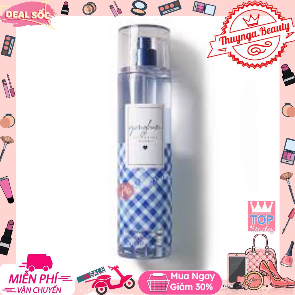 Xịt thơm toàn thân body mist Bath And Body Works Gingham 10ML #тнυynga.вeaυтyѕнop