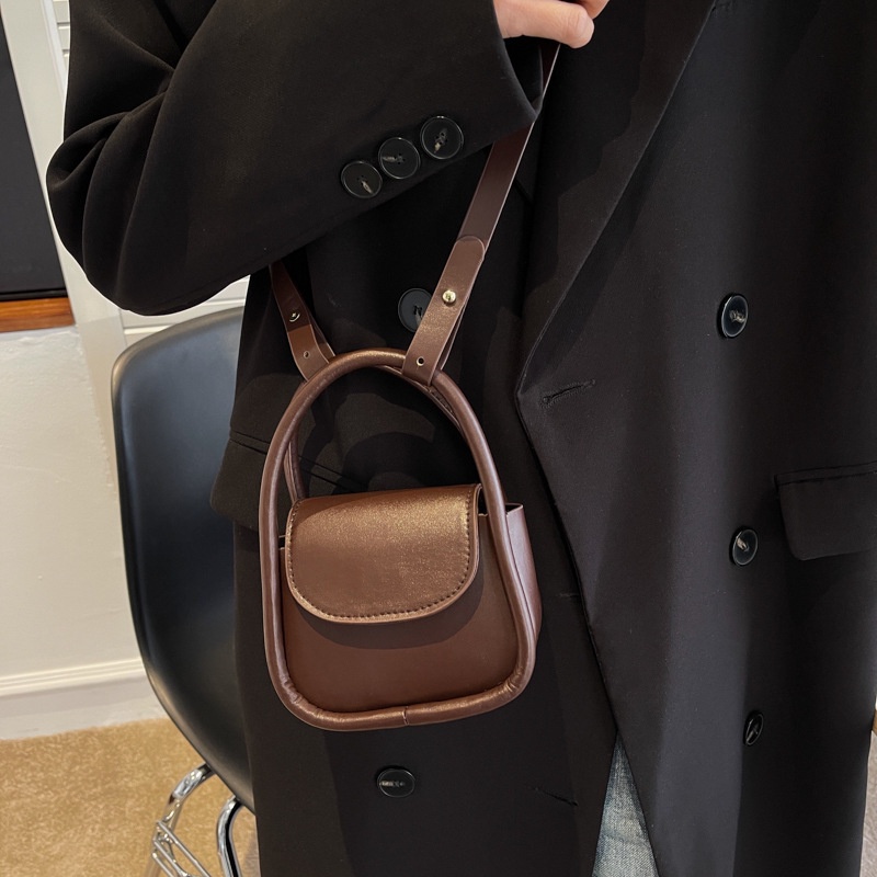 Túi Đeo Chéo Nhỏ Màu Trơn Phong Cách Hàn Quốc NB00341