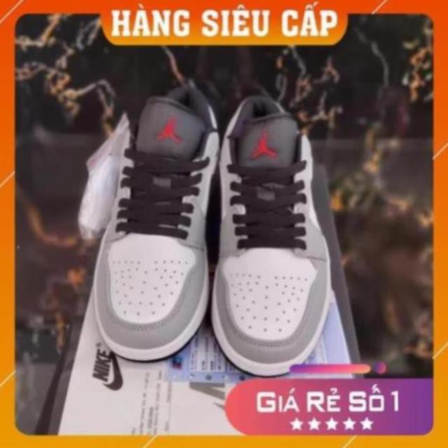 [FREESHIP- BẢO HÀNH 12 THÁNG] GIÀY THỂ THAO NAM NỮ JD XÁM CHỈ ĐỎ THẤP CỔ HOT TREND FULL BOX BILL | BigBuy360 - bigbuy360.vn