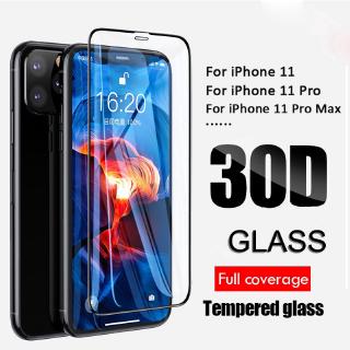 Kính cường lực 30D bảo vệ toàn diện màn hình cho iPhone 11 Pro Max X XS Max XR 6 6s 7 8 Plus