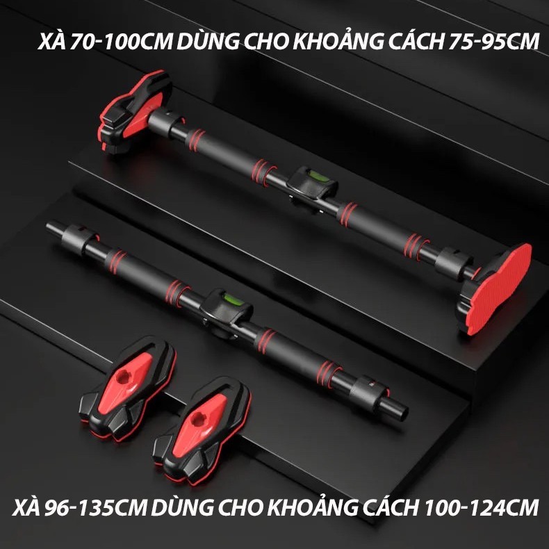 Xà đơn treo tường gắn cửa gắn tường đa năng có thước thăng bằng Gym 2022 Heria Store