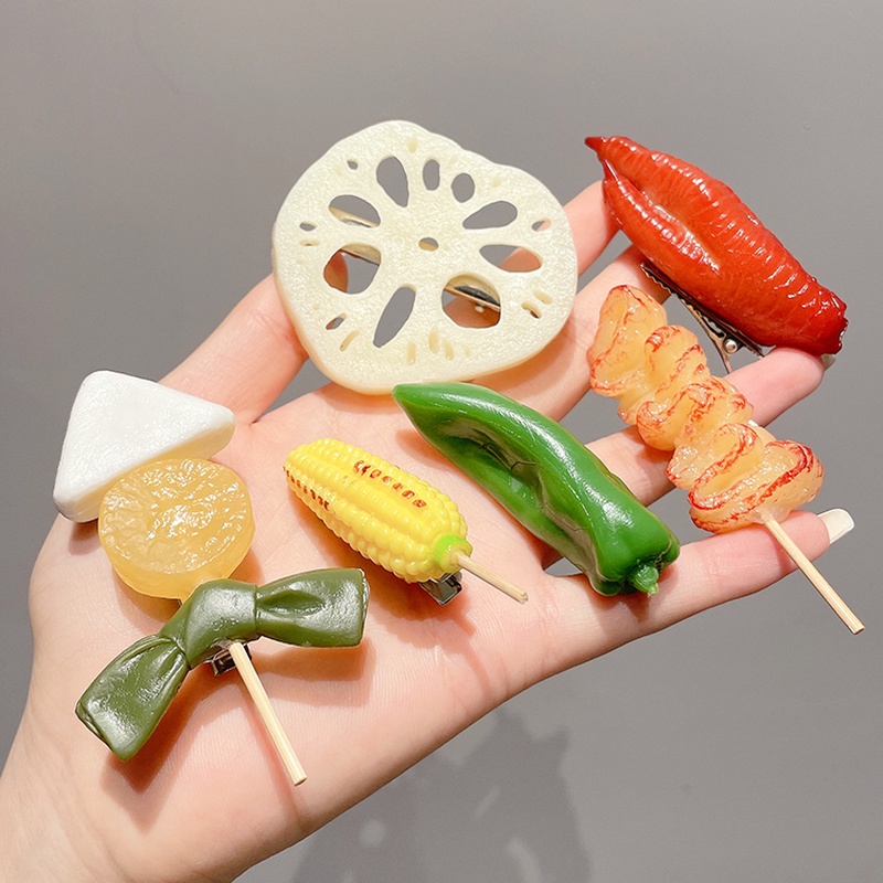 Kẹp Tóc Hình Thức Ăn Thời Trang Hàn Quốc Độc Đáo
