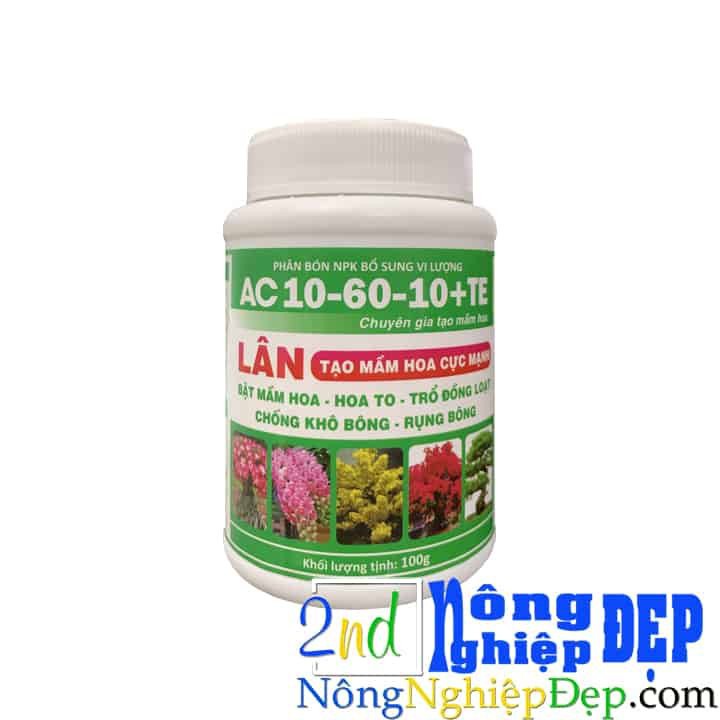 Phân Bón Siêu Lân AC 10-60-10 + TE 100g