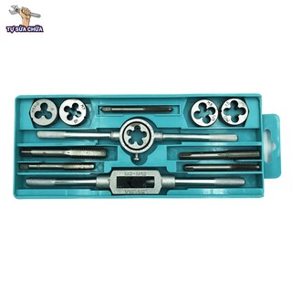 Bộ taro ren ngoài và trong 12 chi tiết hộp nhựa cỡ từ M6-M12