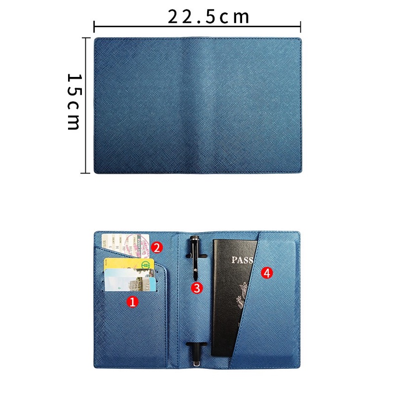 ✈️Combo Bao Hộ Chiếu Passport & Thẻ Hành Lý Nametag In Tên Riêng - Quà tặng cho người yêu thích du lịch