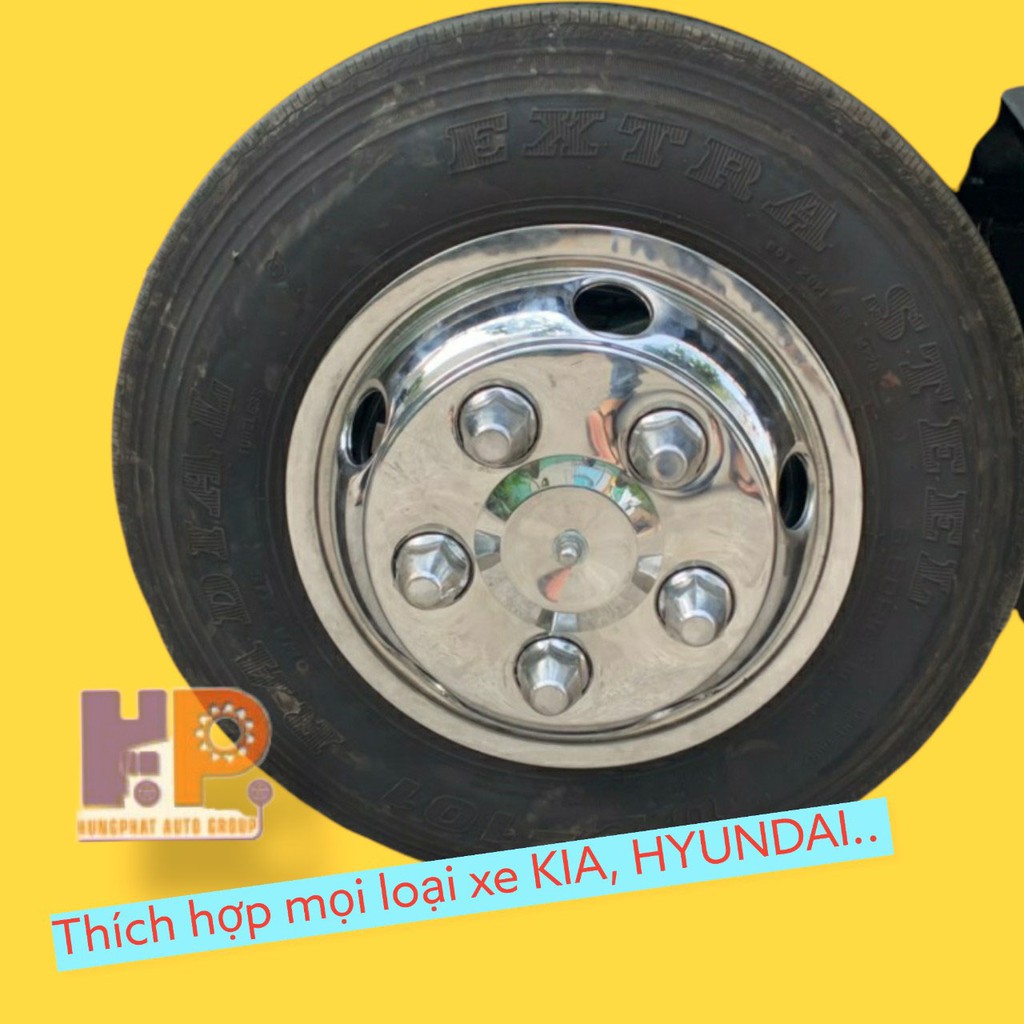 Ốp Chụp Mâm Inox Cho Xe Tải K250, N250, K165, K3000, K2700