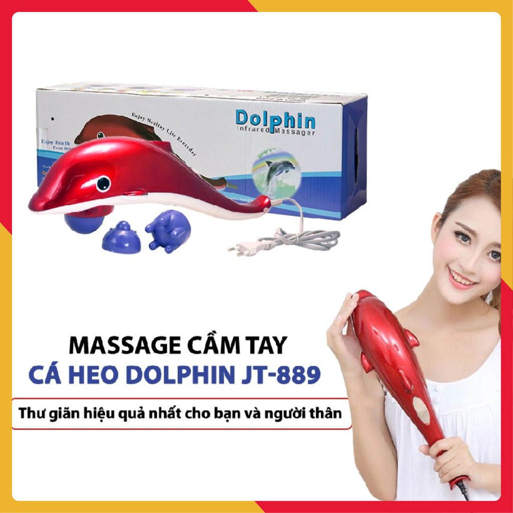 Máy Massage Cầm Tay Cá Heo Dolphin JB-4002A - Thư Giãn Hiệu Quả