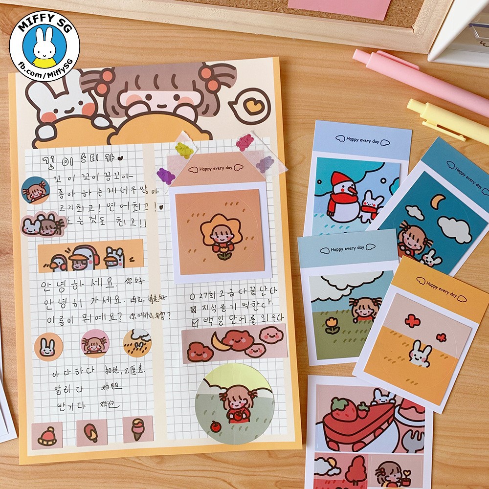 SET Sticker hoạt hình cute GUMMY GIRL