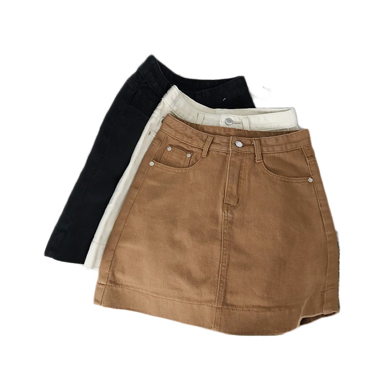 IELGY Chân váy jean Dáng Chữ a Thời Trang Cho Học Sinh