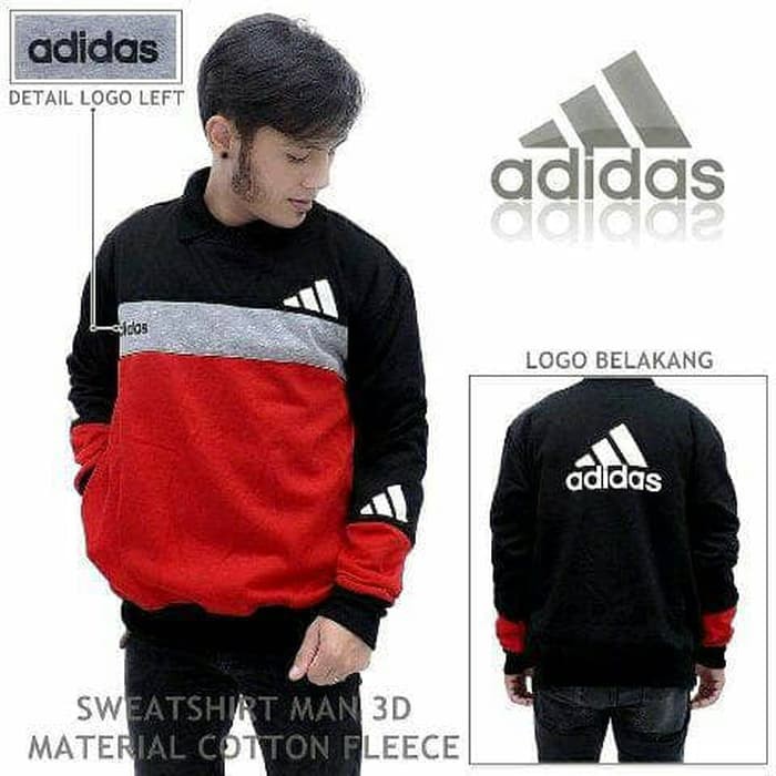 Áo Sweater adidas màu đen M B3H9 thời trang