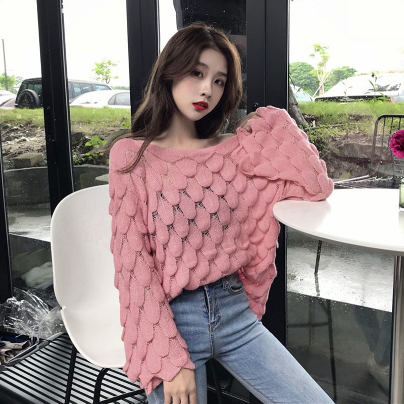 Áo len tay loe phong cách Hàn Quốc dành cho nữ | BigBuy360 - bigbuy360.vn