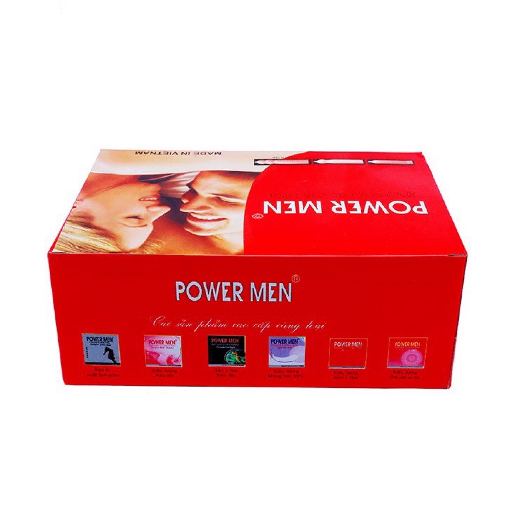 Bao Cao Su POWER MEN Gia Đình Hộp 12 Chiếc