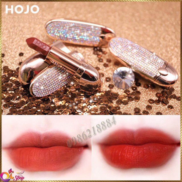 Son lì đính đá kim cương hojo princess lipstick matte