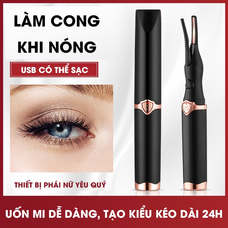 Máy uốn cong mi, chạy bằng điện dùng để trang điểm 2 trong 1 nhiều chế độ điều chỉnh Store Eva