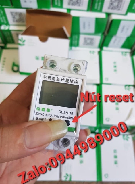 Công tơ điện điện tử, Đồng hồ đo công suất thiết bị điện có reset