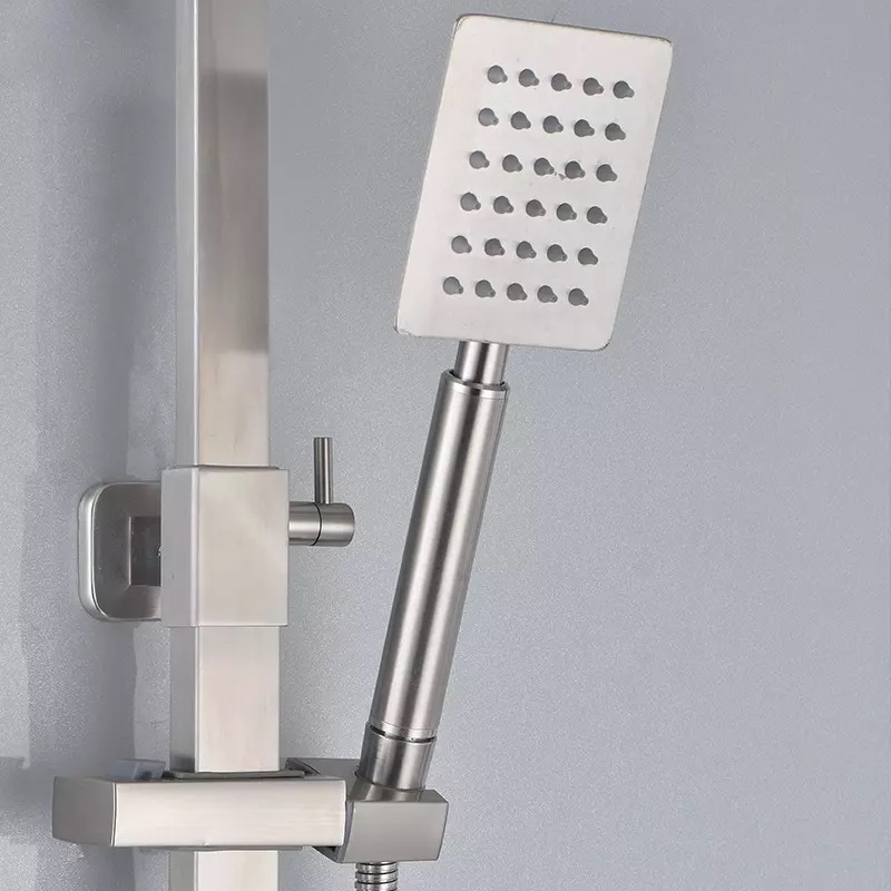 Tay sen tăng áp, bát sen vuông dẹt inox 304