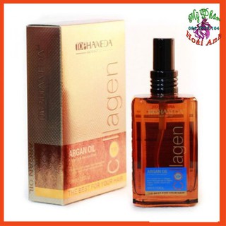 Tinh dầu dưỡng tóc top haneda collagen argan oil cho tóc khô hư tổn 60ml