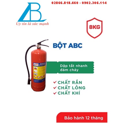Bình bột chữa cháy MFZ8 8KG