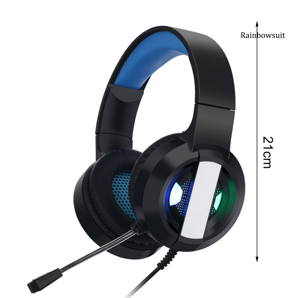 RB- S300 MIC Headphone 3D Stereo Sound Omnidirectional 7.1 Channel HiFi Wired Gaming Headset for E-sports