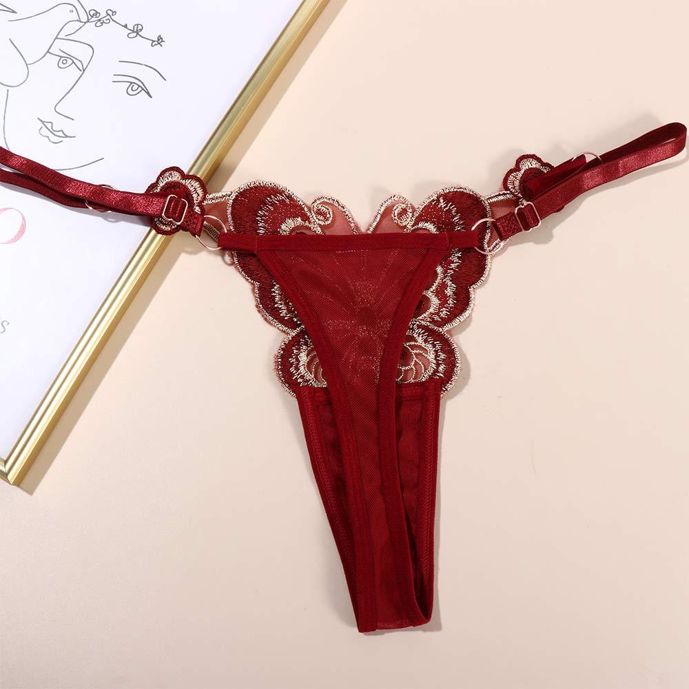 EXPEN Quần Lót Lọt Khe Thêu Hình Bướm Phong Cách Nhật Bản Quyến Rũ Dành Cho Nữ