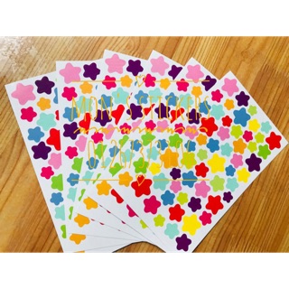 🌟set sticker little colorful stars 🌟