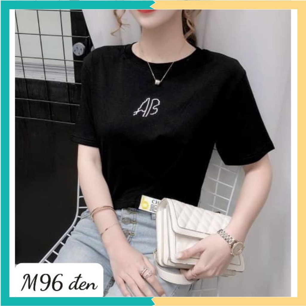 Áo phông nữ đẹp tay ngắn cổ tròn in chữ chất lượng giá rẻ MIMA M96