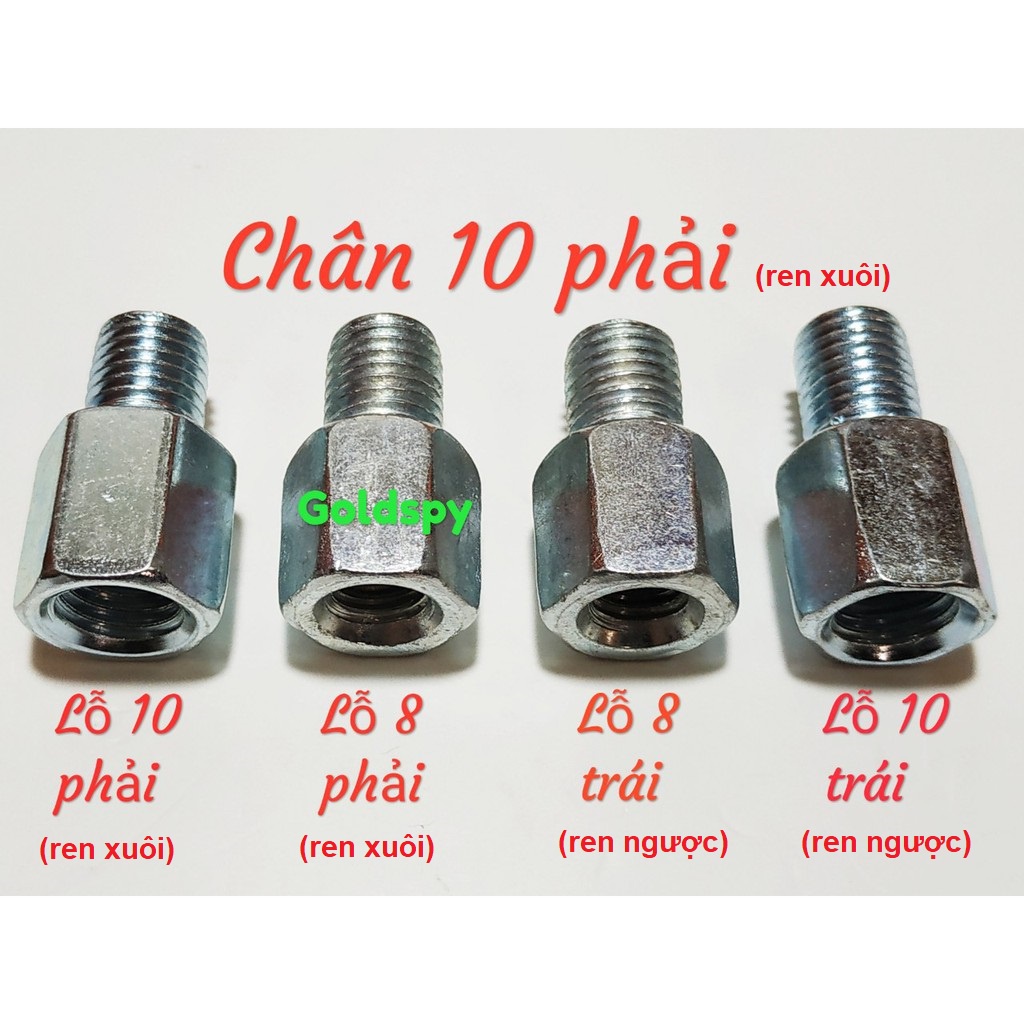 Ốc nối chuyển ren chân gương - 14 loại ( giá 1 cái )