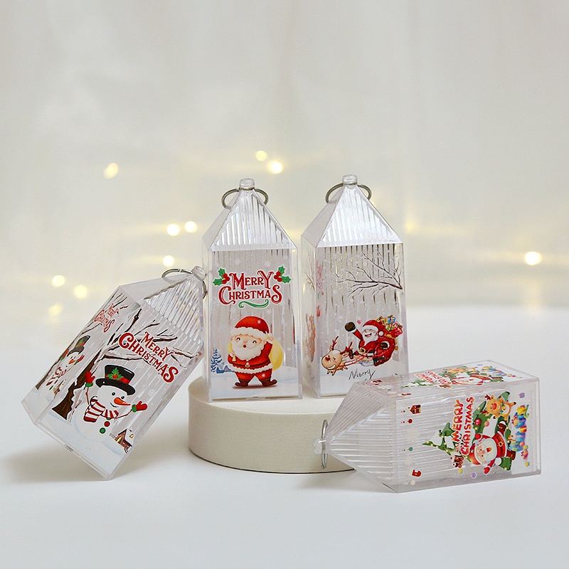 Đèn LED Hình Ông Già Noel / Người Tuyết / Tuần Lộc Cầm Tay Trang Trí Giáng Sinh Năm Mới