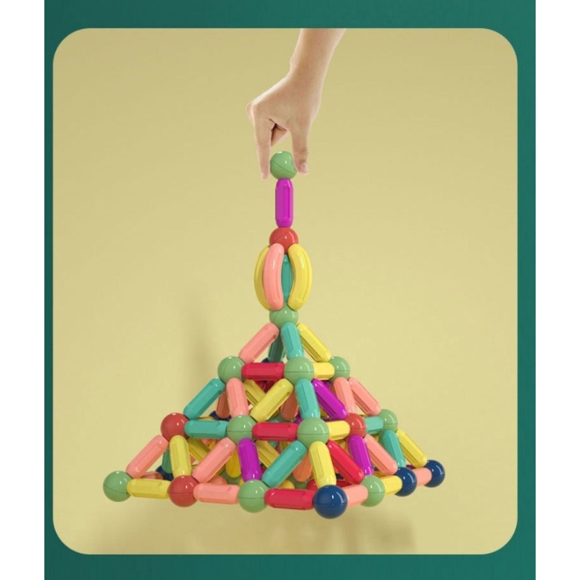 Xếp hình nam châm thông minh, bộ đồ chơi từ tính magnetic - THINGKIDS