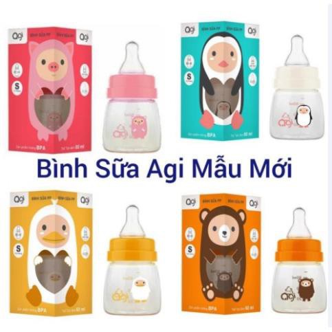 Bình Sữa Agi Cổ Hẹp 60ml/140ml/ 240ml [CHÍNH HÃNG]