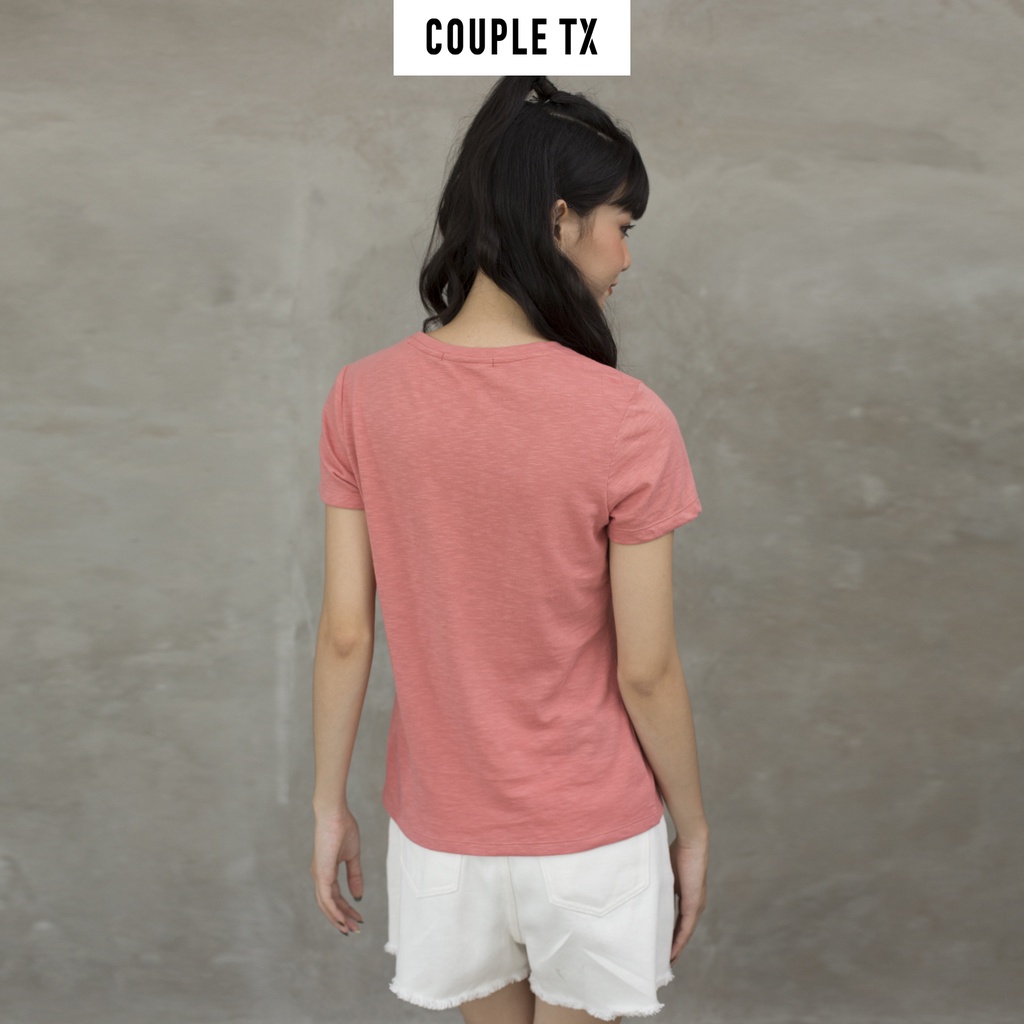 Áo Thun Nữ Cổ Tròn Single Slub Couple TX WTS 2135