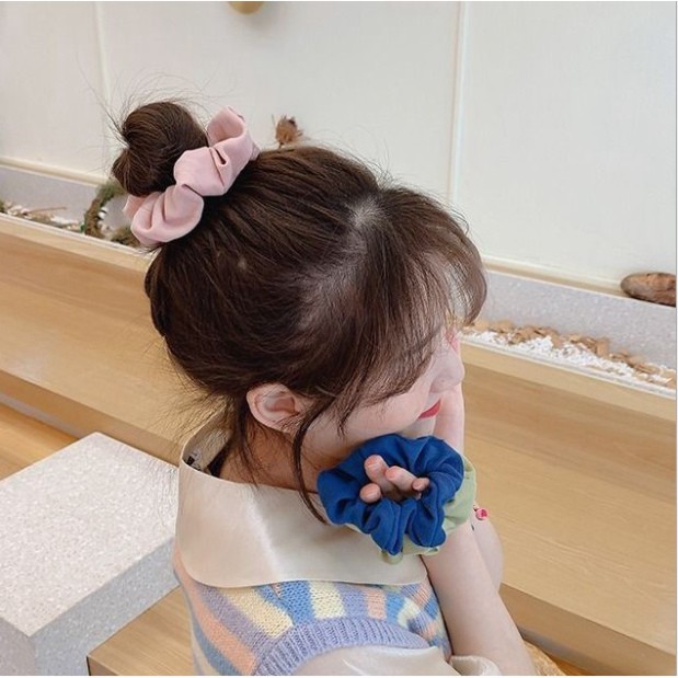 Dây cột tóc vải scrunchies đơn giản đồ buộc tóc scrunchies phụ kiện tóc