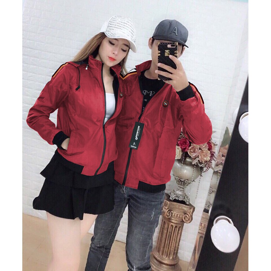 ÁO KHOÁC DÙ NAM NỮ COUPLE TINA  ÁO KHOÁC DÙ CẶP NHIỀU MÀU ĐEN - XANH ĐEN - ĐỎ - XÁM - TRẮNG - RÊU CHO CÁC CẶP ĐÔI