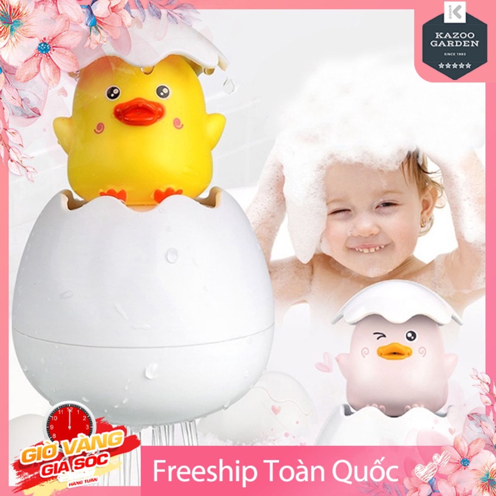 [FREESHIP❤️] Đồ Chơi Thả Bồn Tắm Hình Quả Trứng Nở Phun Nước Dễ Thương