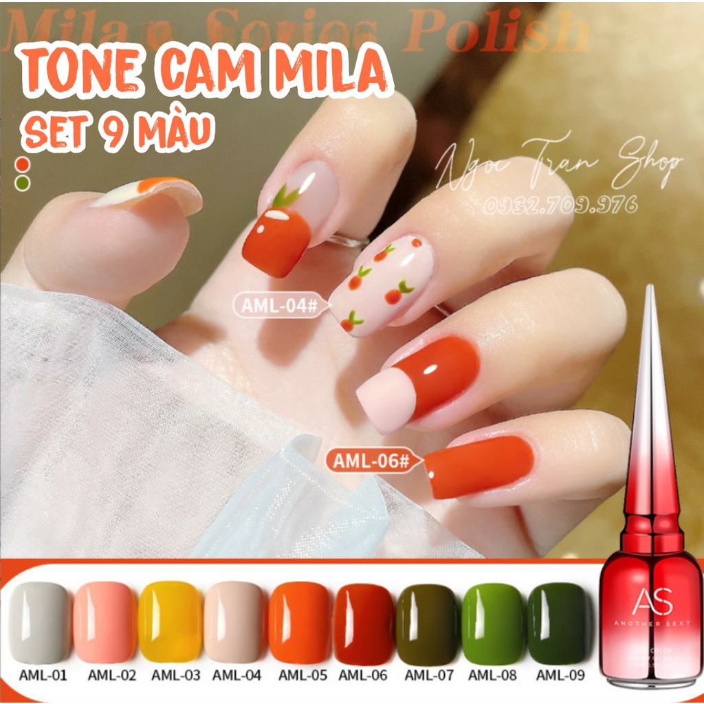 Sơn Gel AS RED | Mã  AML | Vàng Xanh