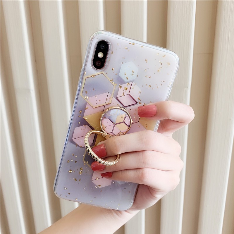 Ốp điện thoại màu vàng tích hợp giá đỡ nhẫn cho iphone 6/6plus/6s/6s plus/7/7plus/8/8plus/x/xs/xsmax/11/11pro/11promax | BigBuy360 - bigbuy360.vn