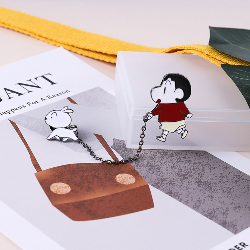 Ghim Cài Áo Hình Hoạt Hình Shin-Chan Đáng Yêu