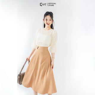 Chân váy xoè cạp 3 cúc CCHAT