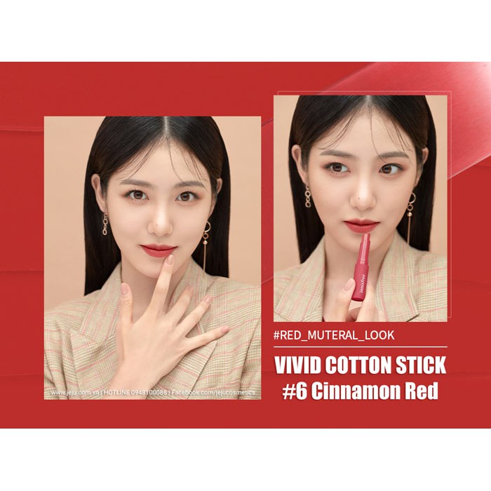 Son Tint Innisfree Vivid 2g nhỏ gọn ,tiện lợi . Wow sẵn 2 màu 03 ,05 lên màu cực chuẩn không kén da.Tặng thêm 1 Túi đựng | BigBuy360 - bigbuy360.vn